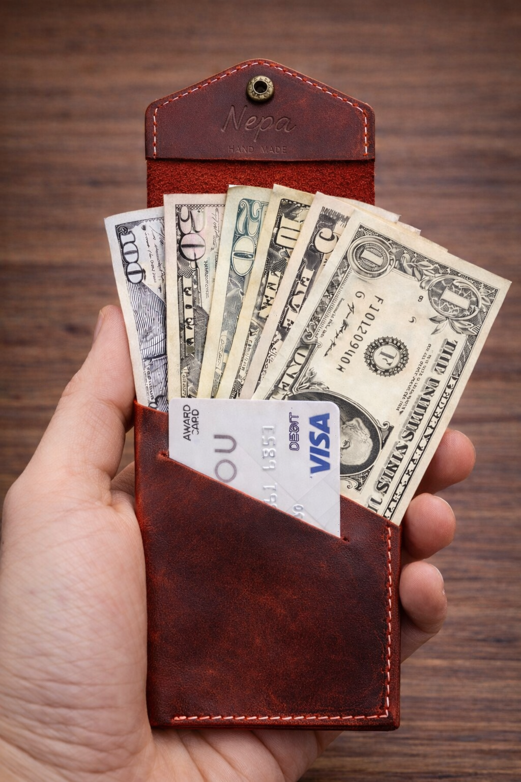 Nepa Slim Leather Card Wallet