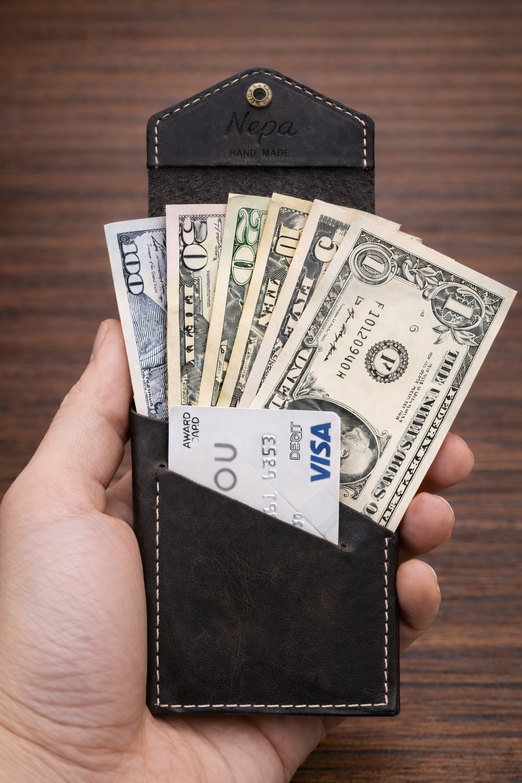 Nepa Slim Leather Card Wallet
